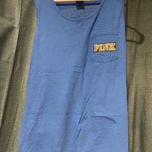 PINK Victoria's Secret Blue Tank Top